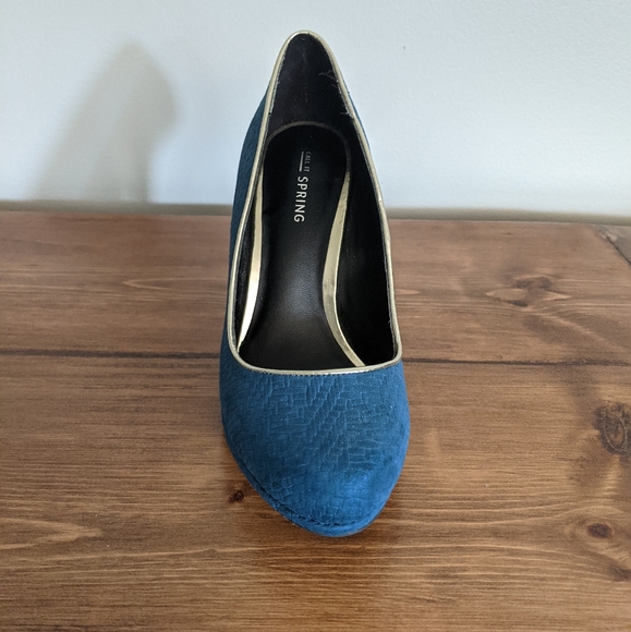 Call it Spring High Heel Shoes Pumps Textured Blue - Picture 4 of 14